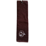 Tri-Fold Terry Cotton Towel | Deep Burgundy